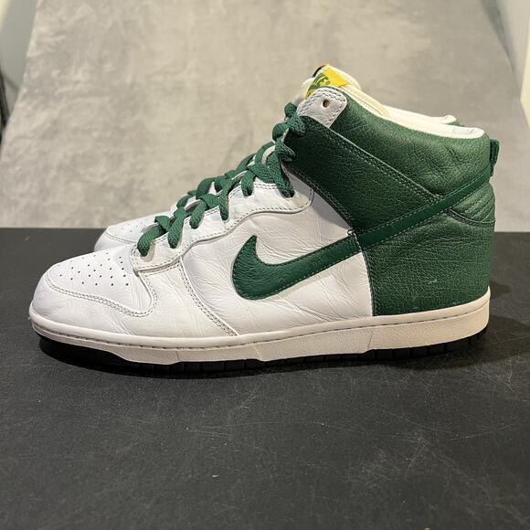 Nike Dunk Premium High Mens 12 White Pine Green 317891-131 Athletic Sneakers main image 10